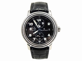 Blancpain Leman Timezone 2160-1130M-53 Stainless Steel 38mm Mens Blancpain