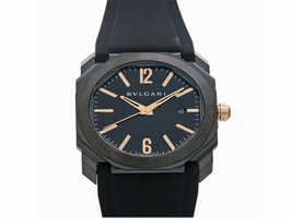 Bulgari OCTO Ultranero Black Steel DLC Date Mens BGO41BBSVD Bulgari"
