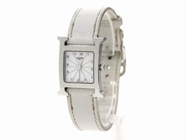 Hermes H HH1.210 Stainless Steel & Leather 21mm Womens Hermes
