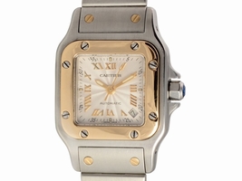 Cartier Santos 2423 Automatic Women's Two-Tone 18K Gold & Stainless Steel Cartier