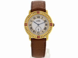 Cartier 1810.1 Must De Argent & Diamond & Ruby Womens Cartier
