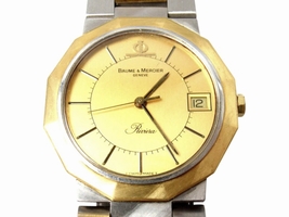 Baume & Mercier Geneve A5222.018 Silver and Gold-Tone Stainless Steel Quartz 30mm x 35mm Baume & Mercier
