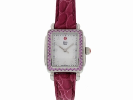 Michele Deco MW06D03A1025 Stainless Steel / Leather 23mm Womens Michele