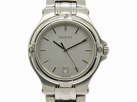 Gucci 9040M Stainless Steel with Silver Dial 34.5mm Mens Gucci
