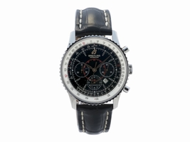 Breitling Montbrillant A41370 Stainless Steel Black Dial 37mm Mens Breitling