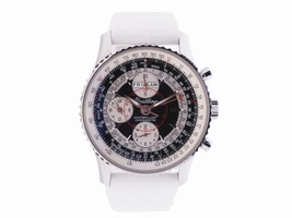 Breitling Montbrillant Datora A21330 Stainless Steel Panda Dial 43mm Mens Breitling