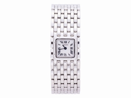 Cartier Panthere Ruban 2420 Stainless Steel White Dial 21mm Womens Cartier