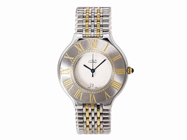 Cartier Must 21 1340 Stainless Steel 28mm Womens Cartier