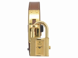 Hermes Kelly Gold Plated Quartz 20mm Womens Hermes