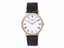 Patek Philippe Calatrava 5120J 18K Yellow Gold White Dial Automatic 35mm Mens Patek Philippe