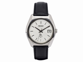 Seiko Grand Seiko HI-BEAT 36000 6145-8000 Stainless Steel & Leather Automatic Vintage 37mm Mens Seiko