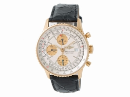 Breitling Navitimer K13022 18K Yellow Gold & Leather Automatic 41mm Mens Breitling