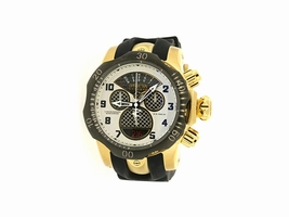 Invicta 16311 Subaqua Chronograph Silver Dial Black Polyurethane Mens Invicta