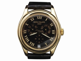 Patek Philippe 5035J Annual Calendar Yellow Gold Black Dial 37mm Unisex  | Patek Philippe