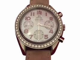 Omega Speedmaster 38357434 Stainless Steel & Diamond Bezel 35.5mm Womens OMEGA