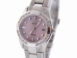 Citizen Susan G. Comen EW1820-58X Stainless Steel & Pink Dial 26mm Womens Citizen