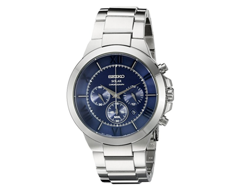 Seiko SSC281 Stainless Steel Quartz 45mm Mens Seiko