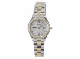 Seiko SUT074 Stainless Steel & Yellow Gold Mother of Pearl Dial 28mm Womens Seiko