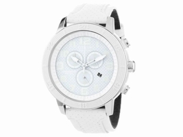 Citizen AT2200-04A Stainless Steel & White Leather Band 46mm Unisex Citizen