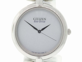 Citizen EM0220-53A Stainless Steel & Silver Dial 34mm Womens Citizen
