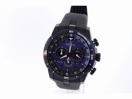 Citizen CA4155-12L Black with Blue Chroma Finish Stainless Steel 48mm Mens Citizen