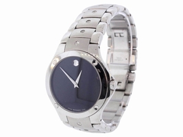 Movado 0605788 Sports Edition Stainless Steel Black Dial Quartz 40mm Mens Movado