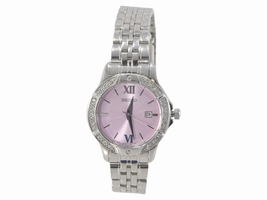 Seiko SUR863 Stainless Steel & Pink Dial 30mm Womens Seiko
