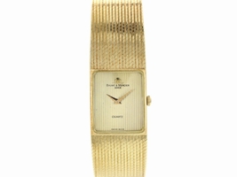 Baume Mercier Quartz 14K Yellow Gold Vintag Unisex Baume & Mercier
