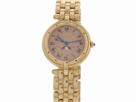 Cartier Panthere Vendome 18K Yellow Gold Moonphase Rare Ladies Cartier