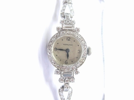 Hamilton Round & Baguette 4.00Ct Diamond Platinum Vintage Hamilton