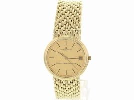 Baume & Mercier Dallas Semiconductor 18K Yellow Gold Vintage Mens Baume & Mercier