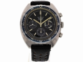 Heuer Autavia 73663 Stainless Steel & Leather 42mm Heuer