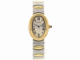 Cartier Baignoire 3485 18K Yellow Gold & Stainless Steel 22mm Cartier