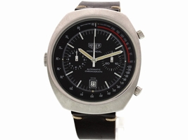Heuer Montreal Automatic Chronograph Stainless Steel Vintage Mens Heuer