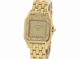 Cartier Panthere 8057915 18K Yellow Gold & Diamonds Quartz 22mm Womens Cartier