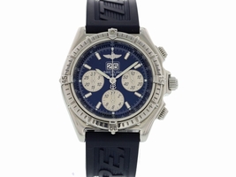 Breitling Windrider Crosswind A44355 Stainless Steel & Rubber Blue Dial Automatic 44mm Mens Breitling