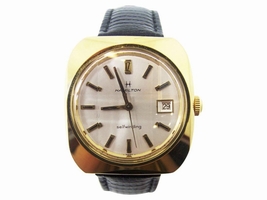 Hamilton Date Yellow Gold Automatic 38.6mm Mens c.1970s Hamilton