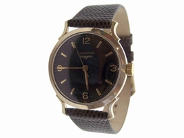 Longines 14K Yellow Gold Vintage 32.7mm Mens 1950s Longines