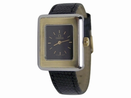 Omega De Ville Stainless Steel & 14K Yellow Gold Vintage 28.5mm Womens Omega