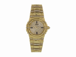 Piaget Dancer 16032 M4 02 D 18K Yellow Gold & Diamonds 25mm Womens Piaget