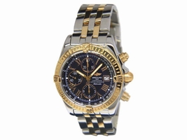 Breitling Chronomat Evolution C13356 18K Rose Gold & Stainless Steel 43.7mm Mens Breitling