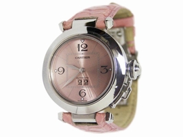 Cartier Pasha 2475 Stainless Steel / Leather Automatic 35.5mm Womens Cartier