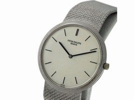 Patek Philippe Calatrava 3520 18K White Gold Manual Wind Mens Patek Philippe