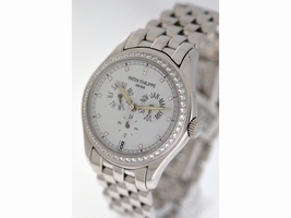 Patek Philippe Annual Calendar Diamond Dial/Bezel RARE 18k White Gold 37mm Patek Philippe