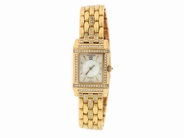 Jaeger LeCoultre Reverso Duetto 266.2.44 18K Rose Gold Diamond Manual 21mm Womens Jaeger LeCoultre