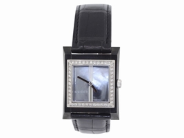 Gucci YA111404 Black Ion Plated Stainless Steel Quartz 28mm Womens Gucci