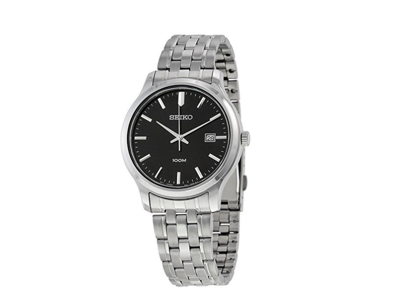 Seiko SUR145 Stainless Steel Quartz 44mm Mens Seiko