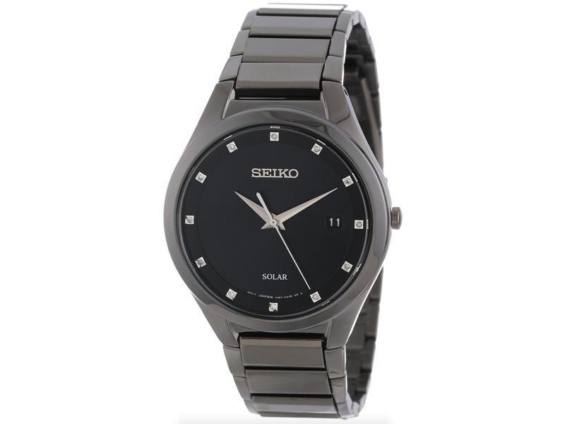 Seiko SNE243 Black PVD Stainless Steel Quartz 39mm Mens Seiko