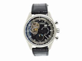 Zenith 03.2160.4047 Stainless Steel & Leather Automatic 45mm Mens Zenith