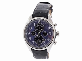 Seiko SSC209 Stainless Steel and Leather Quartz 42.5mm Mens Seiko